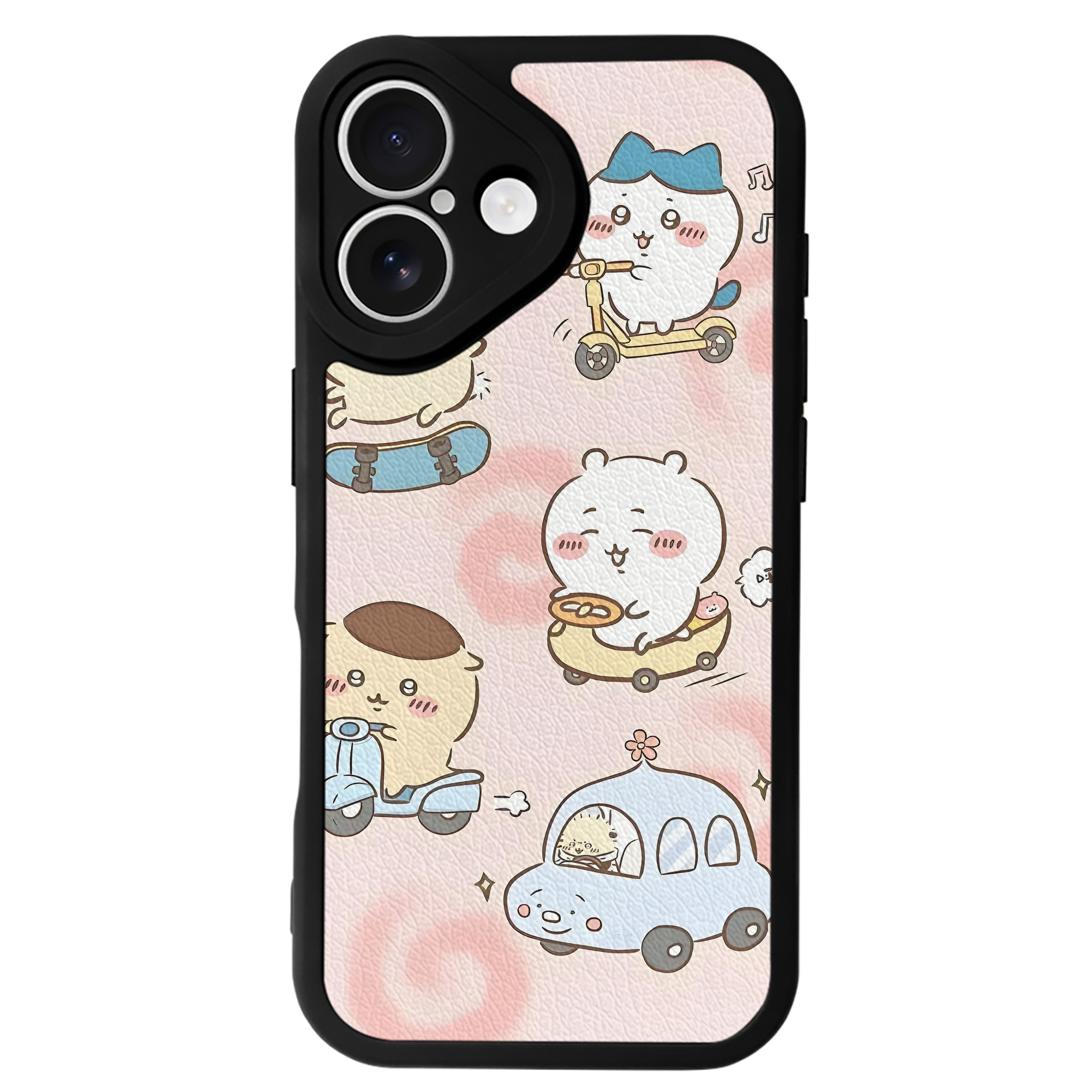 （画像用） ちいかわ Chii-kawa 【iPhone 16シリーズ対応】シリコンスマホケース（レザー調） 材質：シリコン